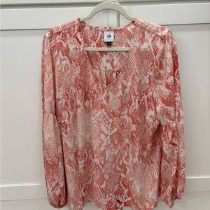 CAbi Women's Coral Snake Print Blouse